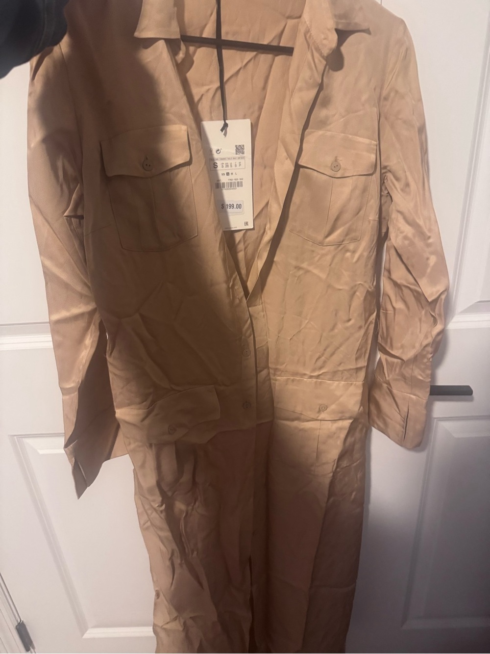 Zara Beige Utility dress